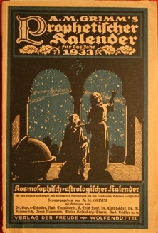 Обложка "A. M. Grimm's prophetischer Kalender"