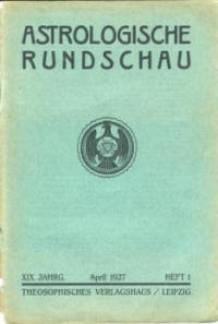 Обложка "Astrologische Rundschau"