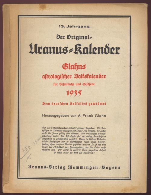 Обложка "Der Original-Uranus-Kalender"