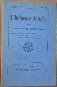 Обложка "L'Influence astrale"