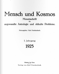 Обложка "Mensch und Kosmos"