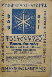 Обложка "Hag-all Runen-Kalender der Runen- und Priester-Astrologie"