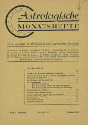 Обложка "Astrologische Monatshefte"